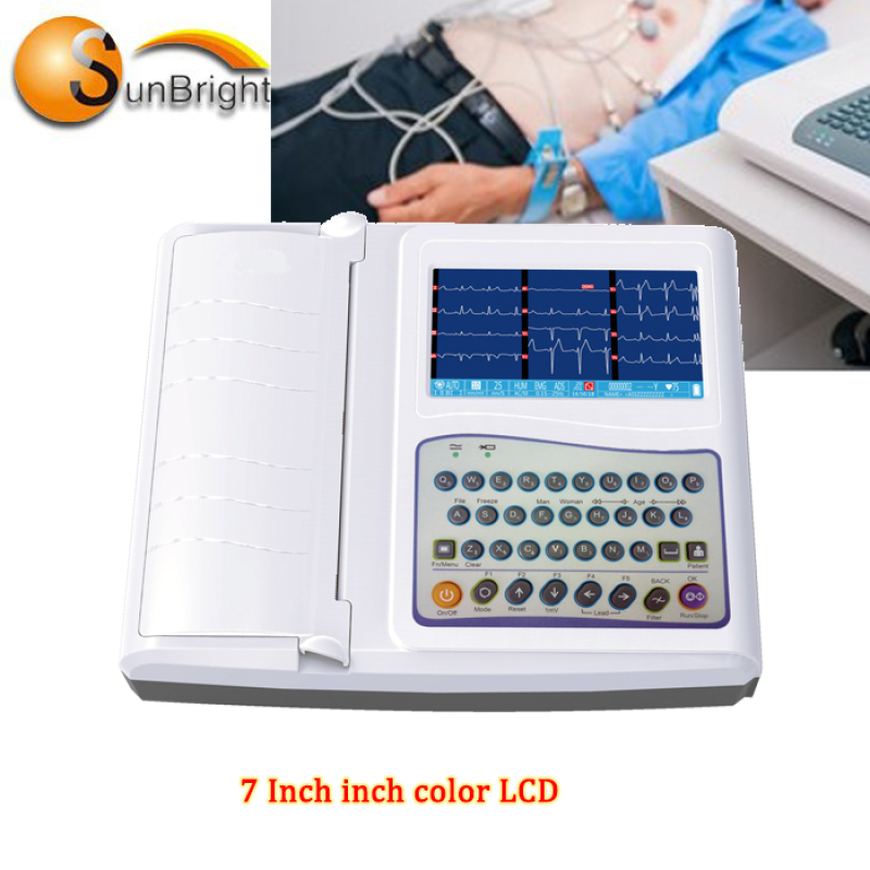 Portable Cheap Price of electrocardiograph ECG Machine 12 Channel Machine for hospital