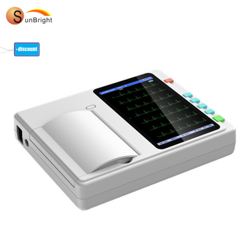 ЕКГ 12 відводить 6-канальний портативний медичний апарат ЕКГ