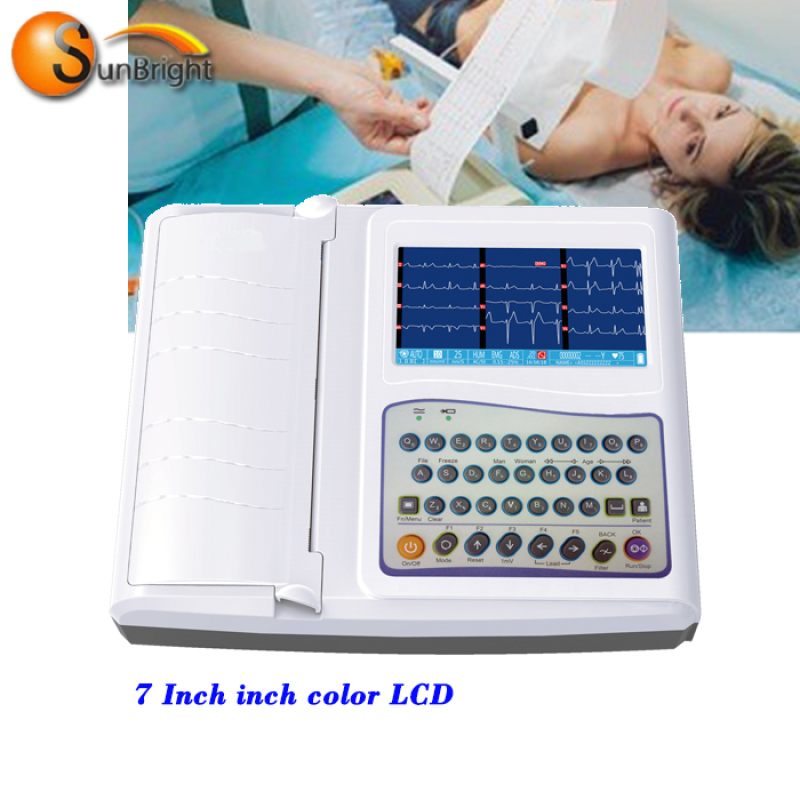 високоякісне цифрове портативне медичне обладнання для ЕКГ з 12 відведеннями