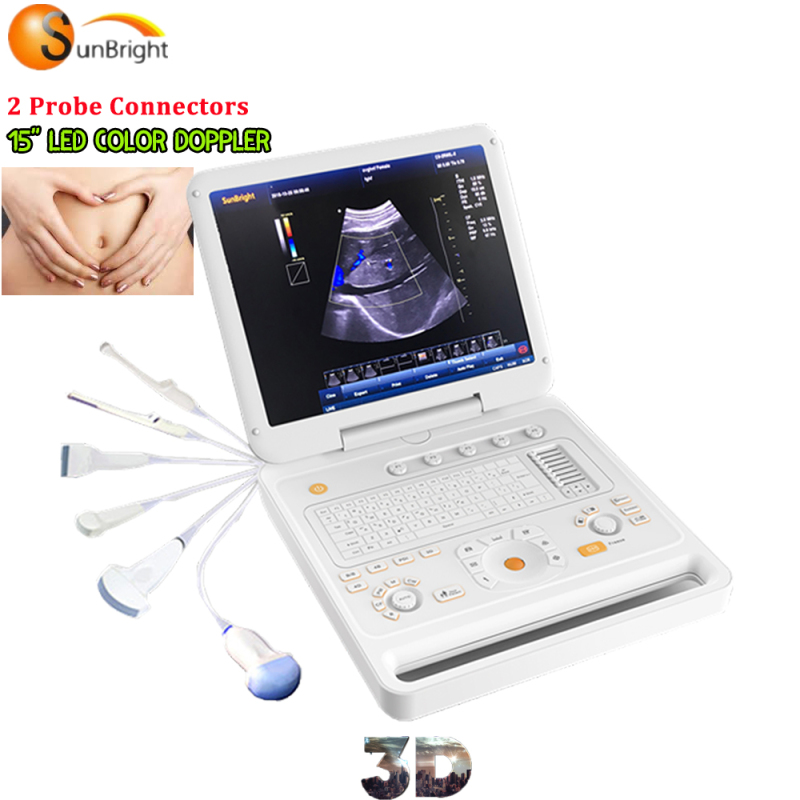 Laptop 15 inch LCD Color Doppler Diagnostic System  machine echographie prix