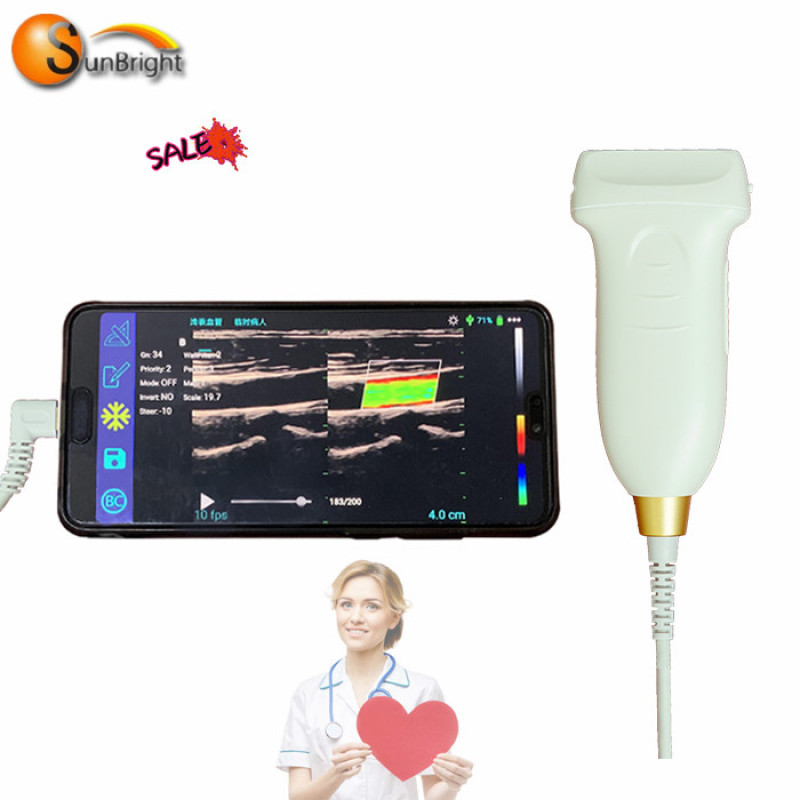 미니 프로페셔널 USB 선형 초음파 프로브 컬러 도플러 휴대용 스캐너