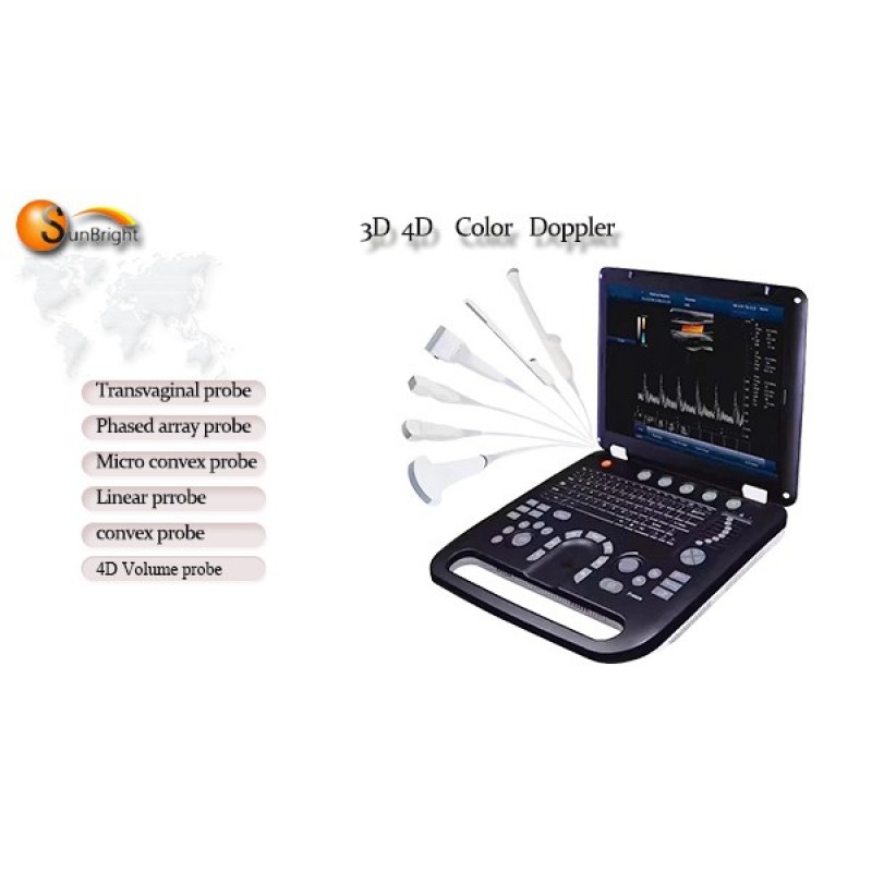 Medical health equipment heart diagnostic machine laptop ultrasound color doppler SUN-906A