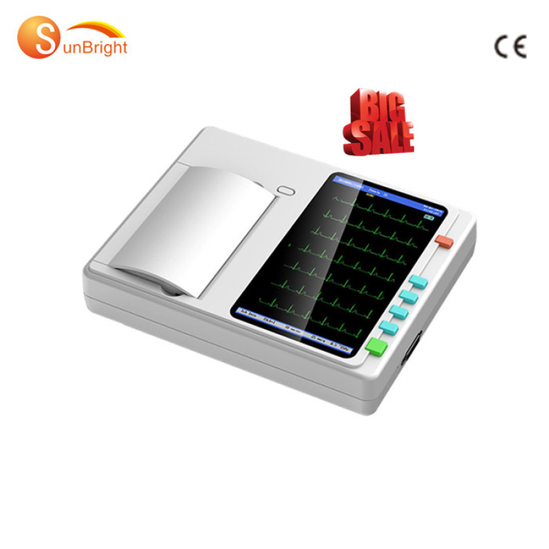 EKG-Gerät Elektrokardiograph billig 3-Kanal-EKG-Monitor