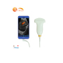 Machine de numérisation médicale sans fil à sonde convexe à ultrasons Doppler couleur portable à 128 éléments