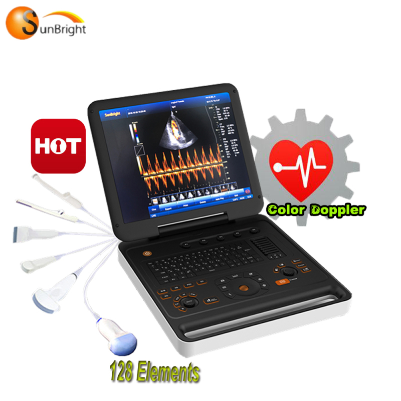 Machine à ultrasons Doppler CW couleur chaude, prix abordable, échocardiographie Doppler couleur
