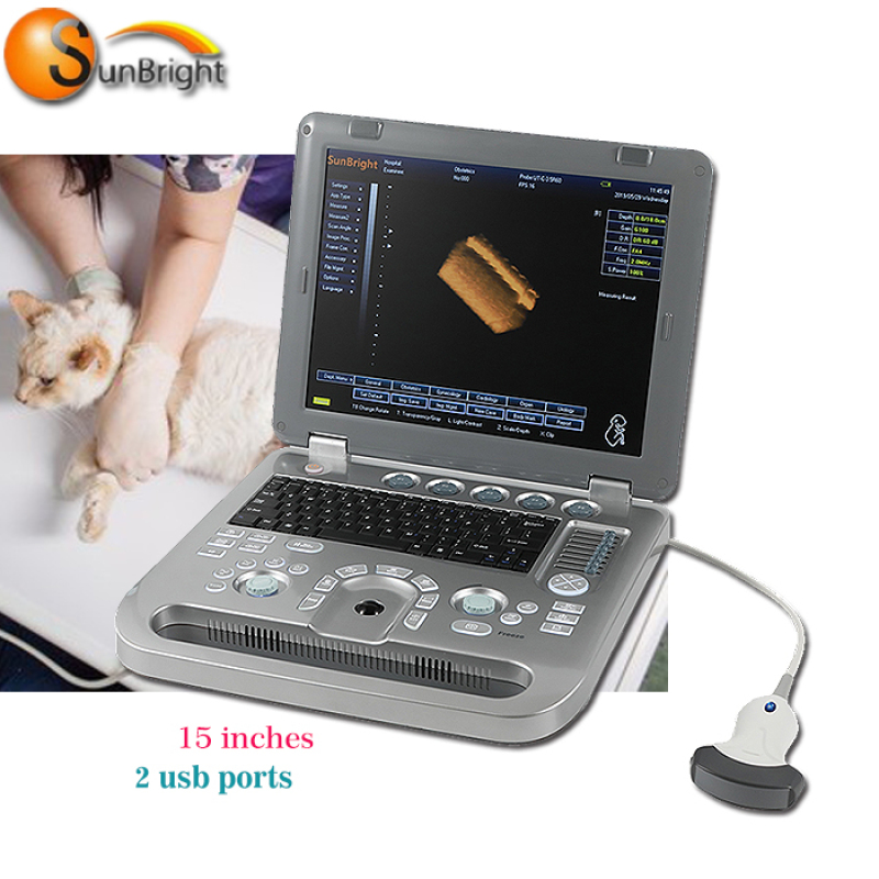 High quality Portable Color 3D VET Ultrasound System Animals cheap ultrasound