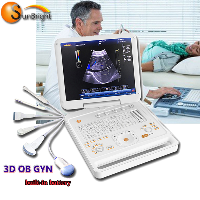 آلة الموجات فوق الصوتية ثلاثية الأبعاد الملونة دوبلر المستعملة مع عدة تحقيقات