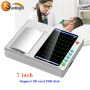 High Resolution 7 inch Touchscreen Display Hospital 6 Channel ECG Machine