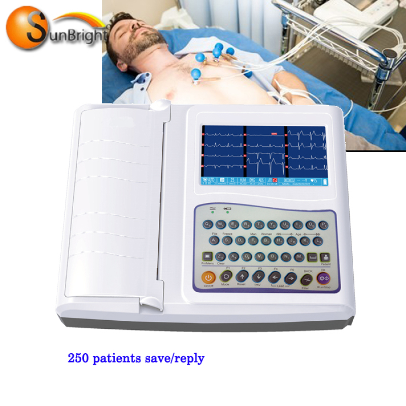 medical Digital portable telemetry health heart rate monitor 12-channel wholesale handheld ecg ekg pulse rate monitor