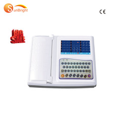 SunBright hospital clinic ECG portable 12 channel 12 lead electrocardiograma ecg machine