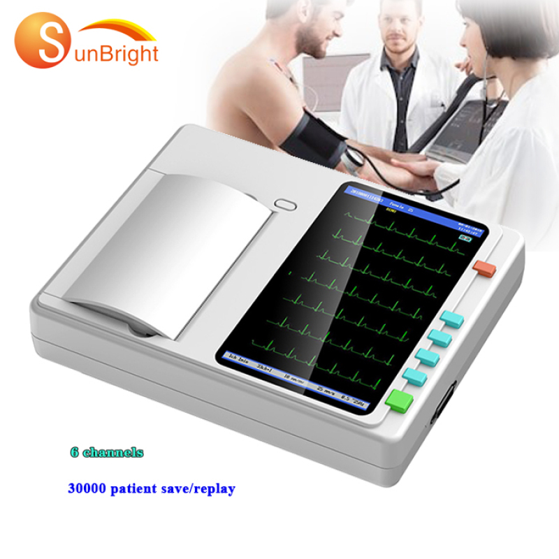 Реєстратор подій ЕКГ Дешевий апарат ЕКГ 12 відведень 6 каналів ЕКГ ЕКГ