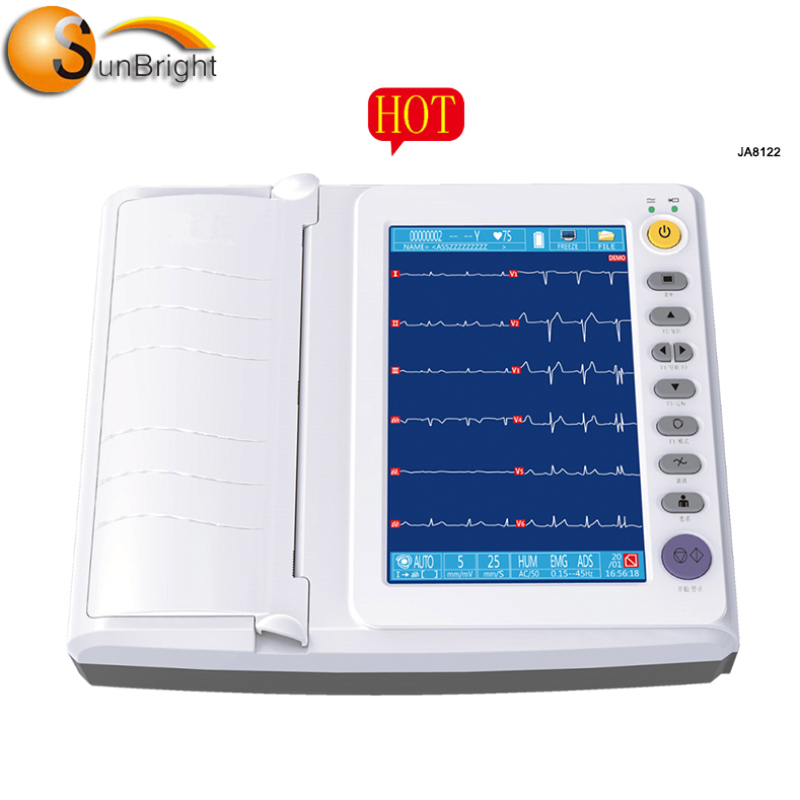 Macchina ECG Touch Screen con display a colori a 12 canali