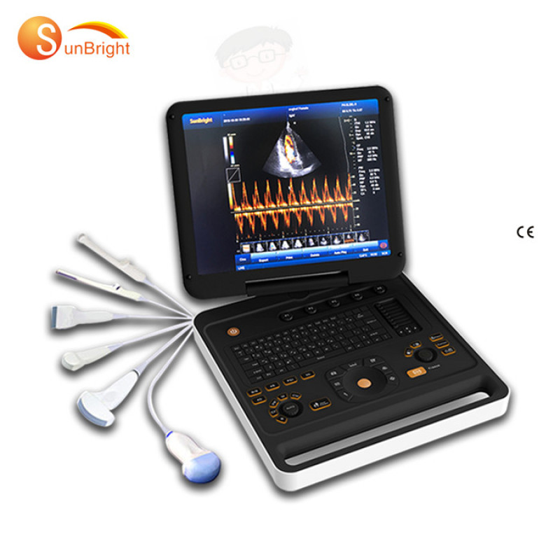 Ecografo portatile Doppler 15D da 4 pollici, ecografo portatile Doppler cardiaco 3D 4D, ecografo portatile Echo Logic Color Doppler con CW