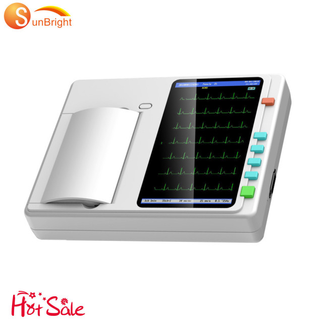 12 lead Digital electrocardiograph EKG digital ecg machine