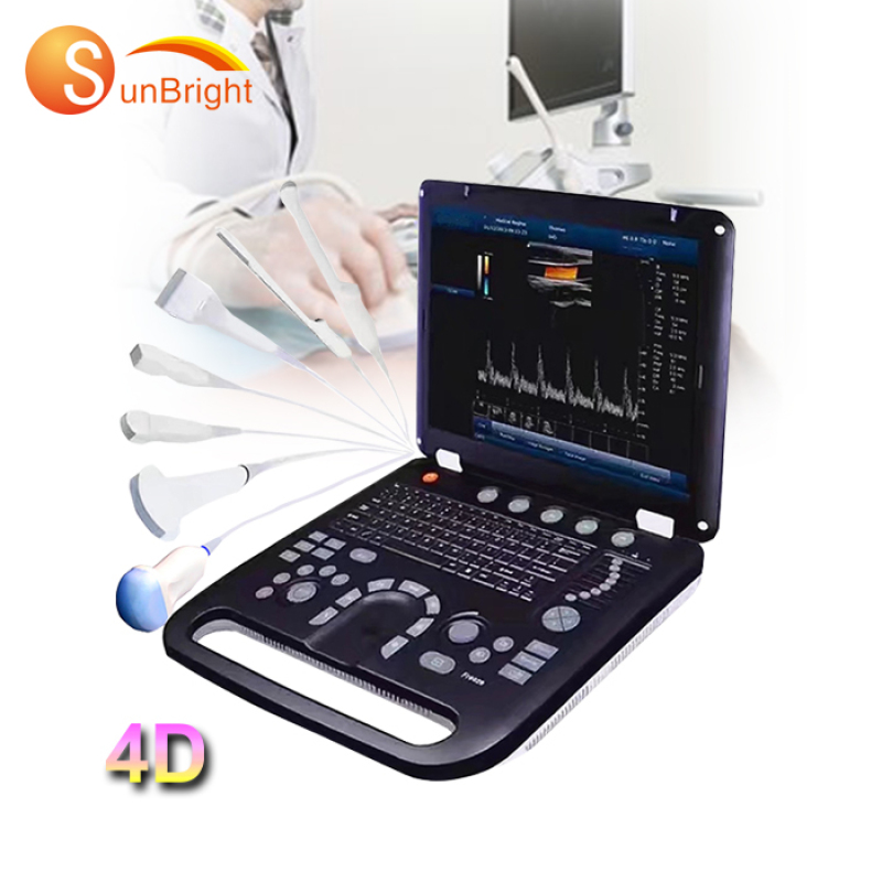 Portable Medical Ultrasound Machine Cardiac 3D 4D Color Doppler Imaging System