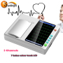 high intensity full digital Medical 3 Channel ECG Machine Portable USB port ECG machine