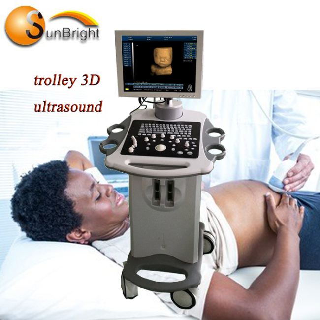 Ultrasound manufacturing portable general electric trolley ultrasound machine with competitive price