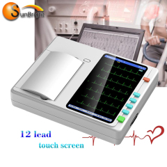 top quality full digital portable medical wireless 12 channel bluetooth EKG cable monitor machine
