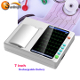 high resolution medical diagnostic 3 channel portable ecg machine