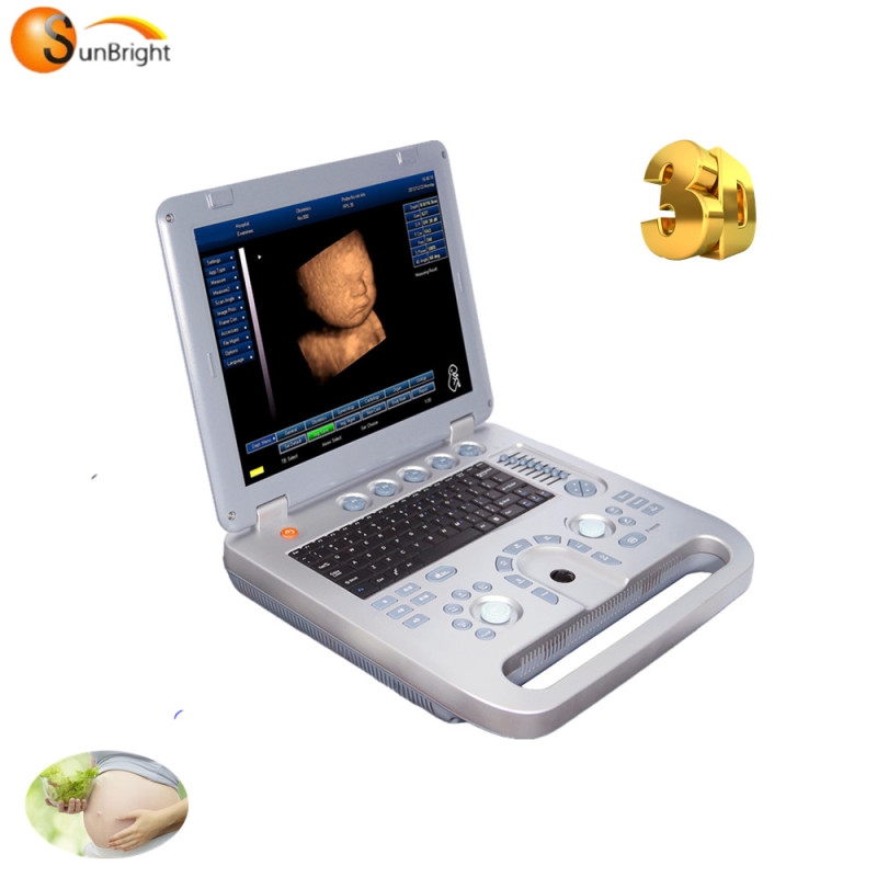 Newest technical portable 2d 3d ultrasound scanner machine for human pregnancy