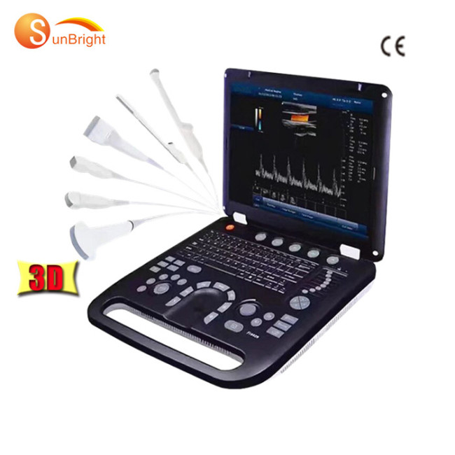 128 elements CE approved laptop portable 3D 4D ultrasound color doppler ultrasound price
