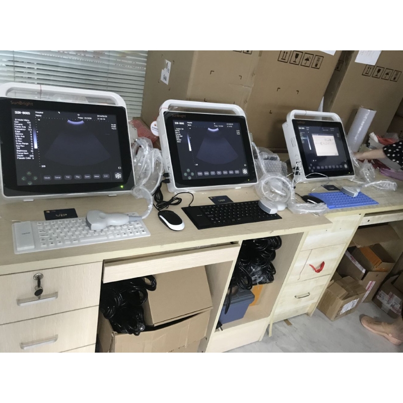 수의학 초음파 스캔 수의사 15 인치 터치 스크린 수의사 초음파 기계 SUN-800S