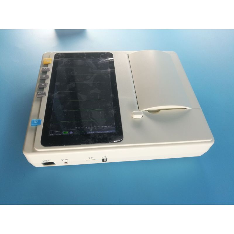 12 lead full digital six channel EKG ECG monitor machine