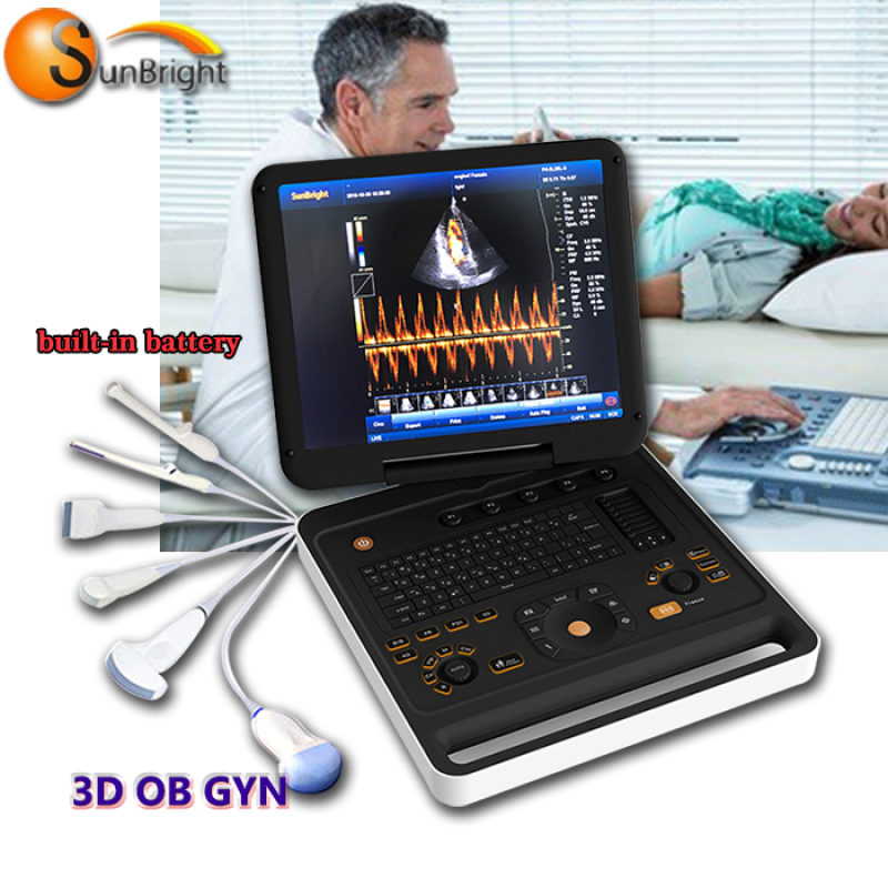 Kostenlose 3D-Funktion tragbarer Ultraschall Samsung 128 Elemente PW-Funktion Farbdoppler-Maschine