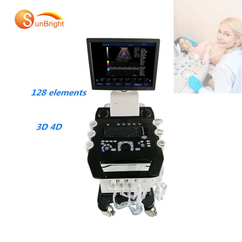 Carrello per ecografia doppler a colori Sun-908B da 15 pollici / scanner ecografico doppler a colori 3D