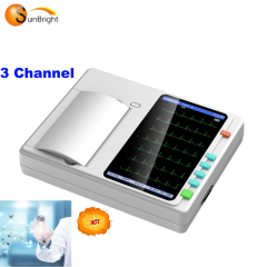 Touch screen Three Channel Electrocardiograph buy ecg machine