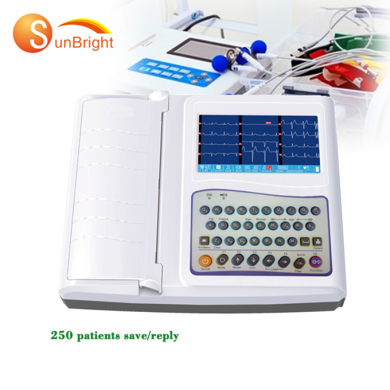 New Type Portable 12 Channel Electrocardiograph / Electrocardiogram / ECG / EKG prices