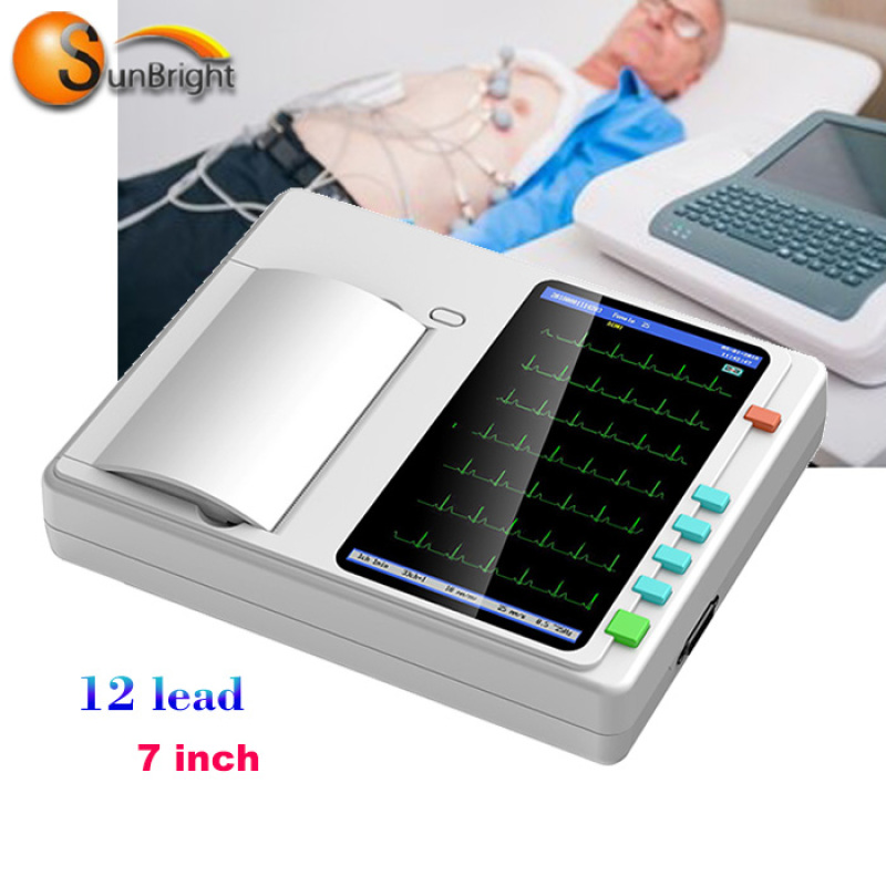 high resolution bluetooth wifi medical portable touch screen electrocardiogram machine