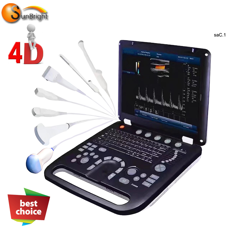 Portable 4D color ultrasound Doppler machine CW TDI