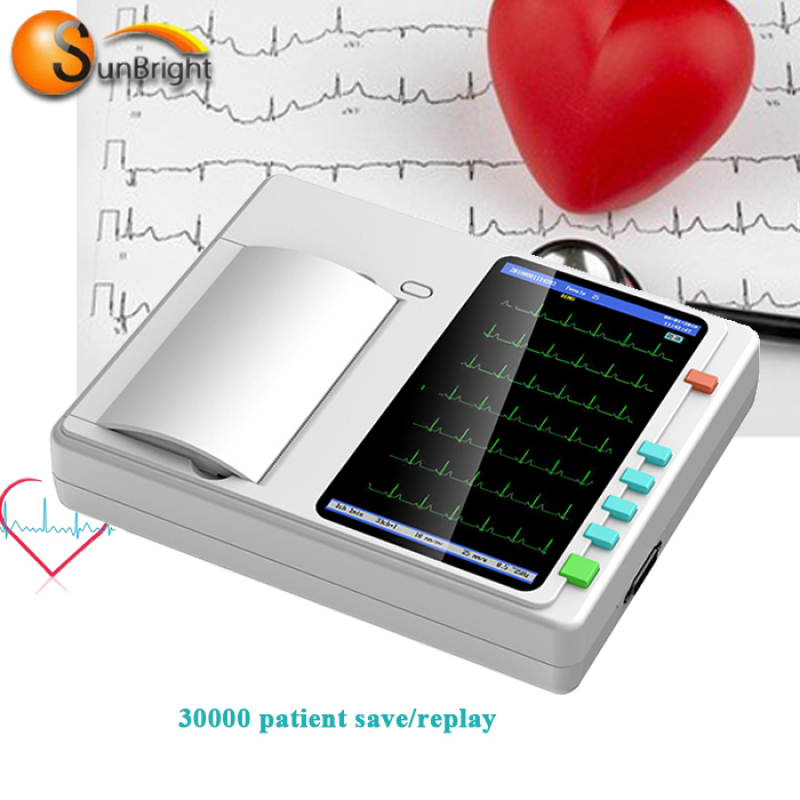 Electrocardiógrafo portátil de 12 canales y 3 canales de alta calidad, máquina de tabletas ECG SUN-7031
