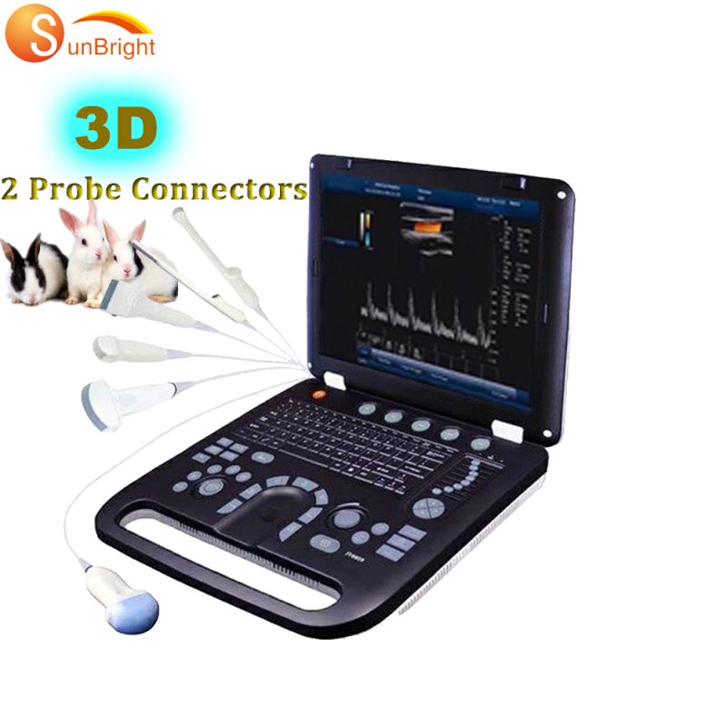 Günstigster 3D-Laptop aktualisierter Veterinär-Doppler-Ultraschallscanner