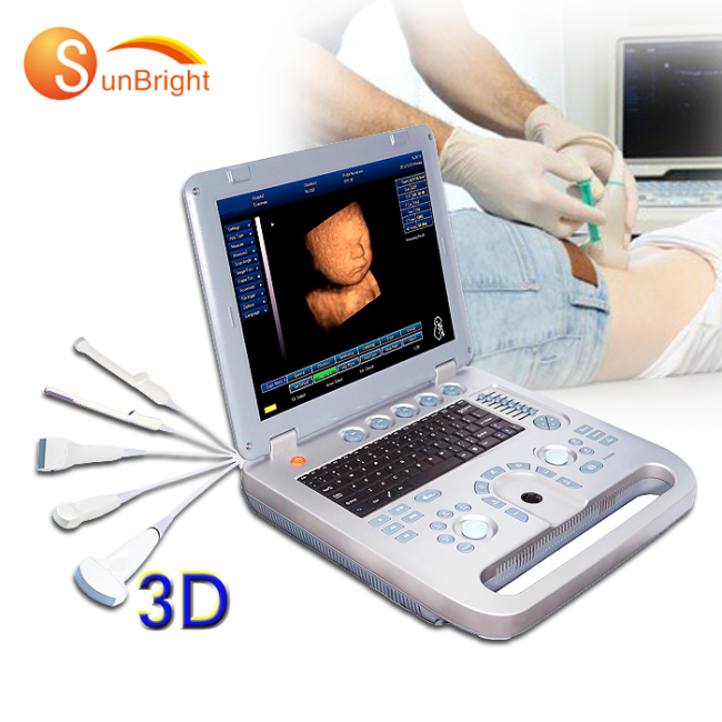 15 inch display laptop ultrasound scanner for veterinary with professional rectal probe