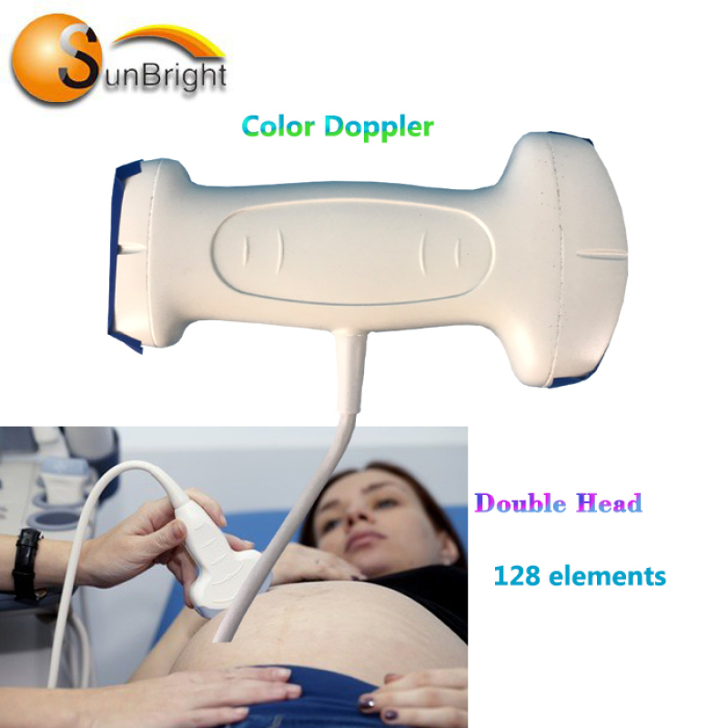 High end dual head Doppler probe SUN D3 biopsy guide ultrasound