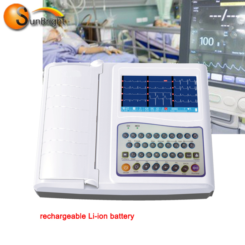 Hochleistungsfähiges volldigitales medizinisches 12-Kanal-Holter-EKG- und EKG-Monitorgerät von guter Qualität