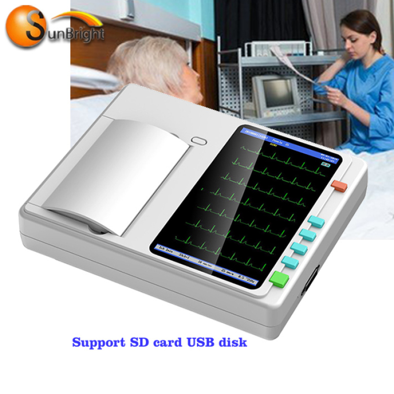 Hochwertiges digitales tragbares EKG-Gerät mit günstigem Preis 12-Kanal-EKG-Monitor