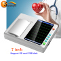 Portable CE approved ecg Machine 3 Channel color and touch screen 12 lead ECG/EKG Machine