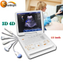 SUN-906A Ultrasuoni cardiovascolari 3D a colori digitali Doppler portatili con approvazione CE 4D Macchina con 2 porte per sonde