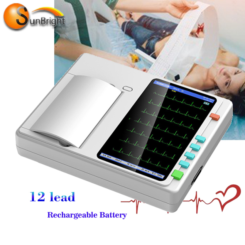 holter ecg monitor Real manufacturer Sunbright CE 3-channel digital ECG machine