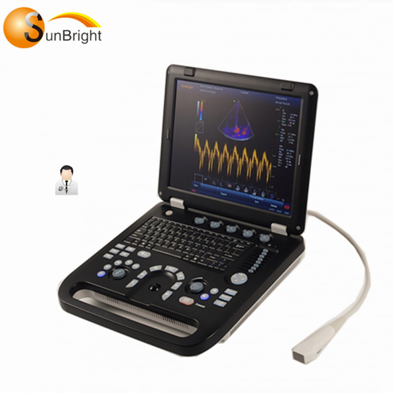High resolution SUN-906B medical portable 15 inch 4D Digital Color Doppler Ultrasound System B Ultrasound machine