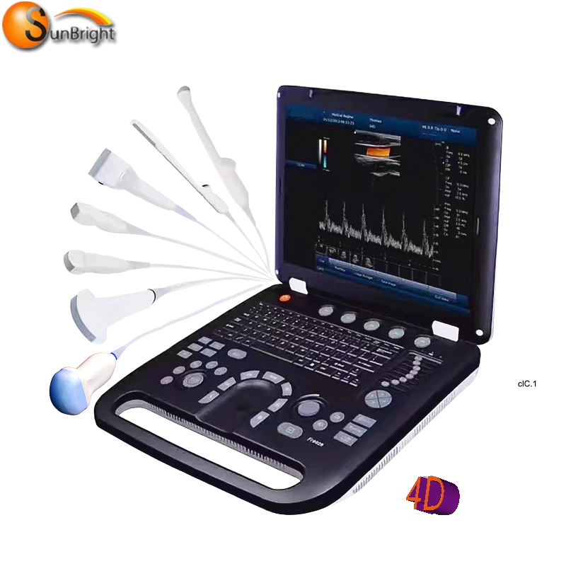 Portable mini Color Doppler Ultrasound scanner machine pregnancy ultrasound