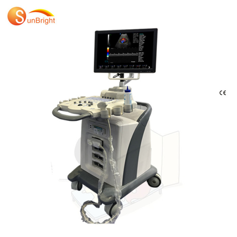 Doppler trolley color doppler ultrasound 192 elements Trolley 3D 4D Color Doppler ultrasound price Free gift