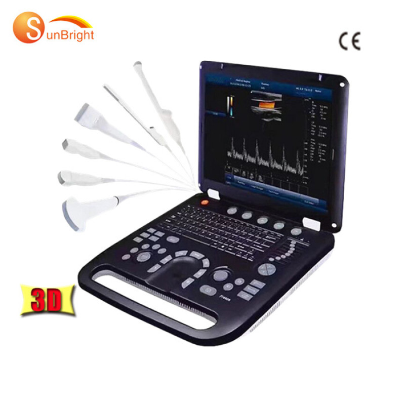 SUN-906A رخيصة كمبيوتر محمول محمول CW PW اللون الماسح الضوئي بالموجات فوق الصوتية دوبلر