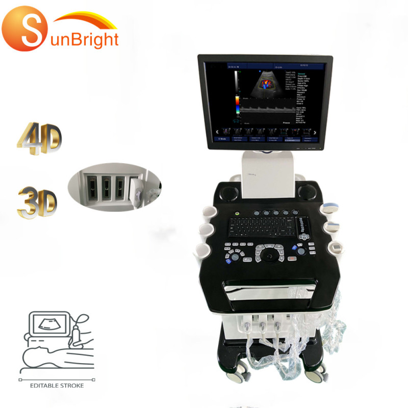 Escáner Doppler color 3D y 4D fetal de alta calidad, similar a Mindray, con sistema de ultrasonido Doppler color, precio de la máquina.