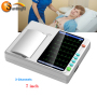 Equipo de ECG portátil de 12 canales, totalmente digital, de alta calidad y gran venta.