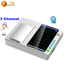 Touch screen ecg machine China suppliers ecg test system digital ecg 3 channel