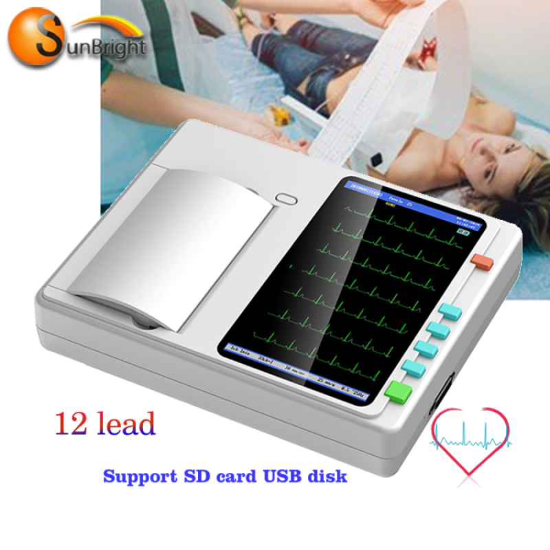 Macchina portatile per ecg, produttore cinese di ECG portatile digitale a 12 derivazioni e 3 canali